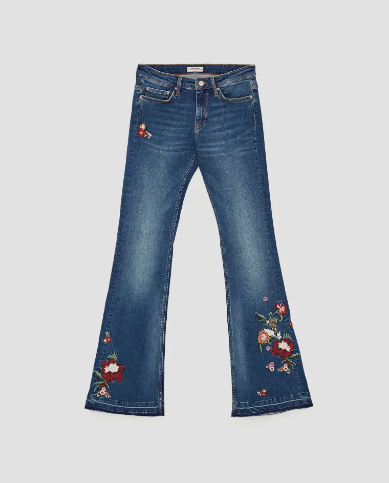 Traper trapezice s izvezenim cvijećem, Zara, 229,90 kuna
