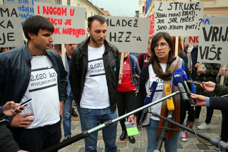 PROSVJED PROTIV SOR-A: Na Markovom trgu održan skup 'Od mjere do barijere – Mladi vrijede više'