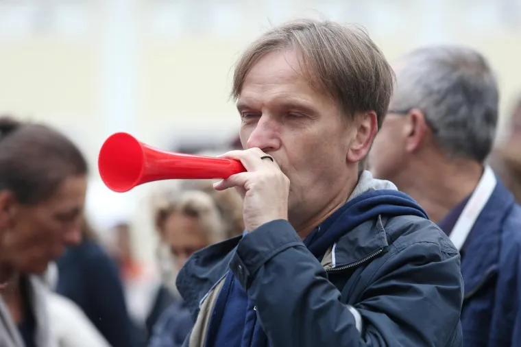 Prosvjed protiv ukidanja emisije 'Hrvatska uživo'