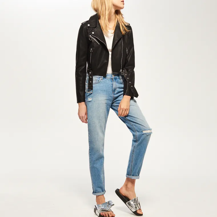 Mom fit jeans polu-visokog struka