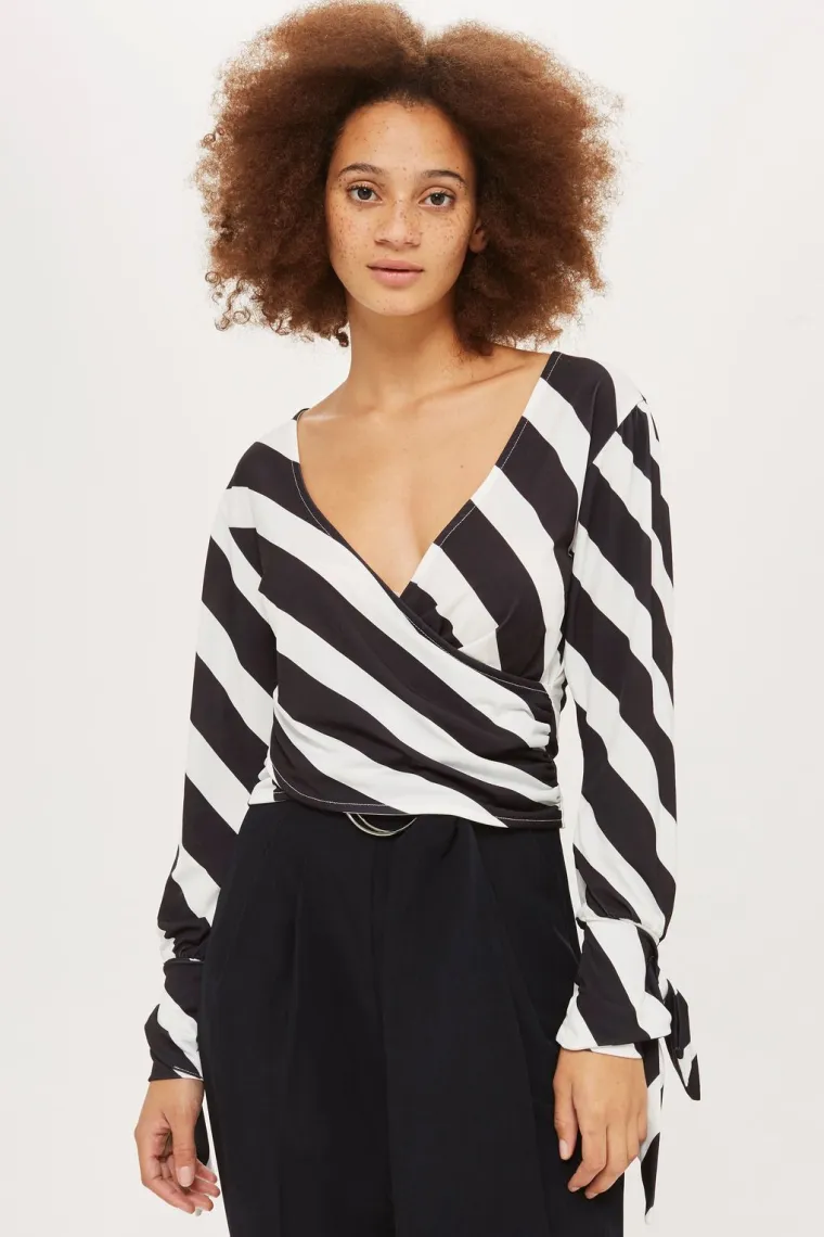 Bluza s rukavima na vezanje, Topshop, 225,87 kuna
