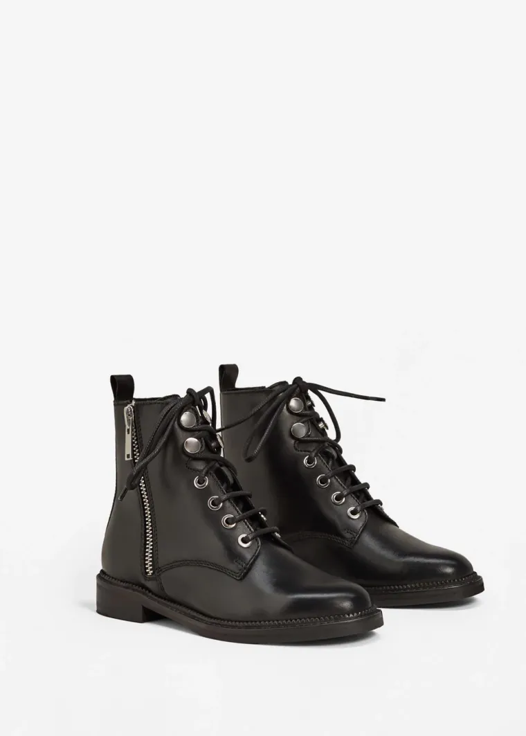 Gležnjače s vezanjem i patentnim zatvaračem, Mango, 599,90 kuna