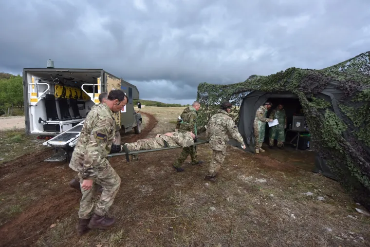 Na Crvenoj zemlji iznad Knina održana vojna vježba 'SAVA STAR 17' Hrvatske i Britanske vojske