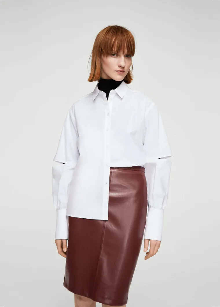 Midi suknja od umjetne kože, Mango, 199,90 kuna