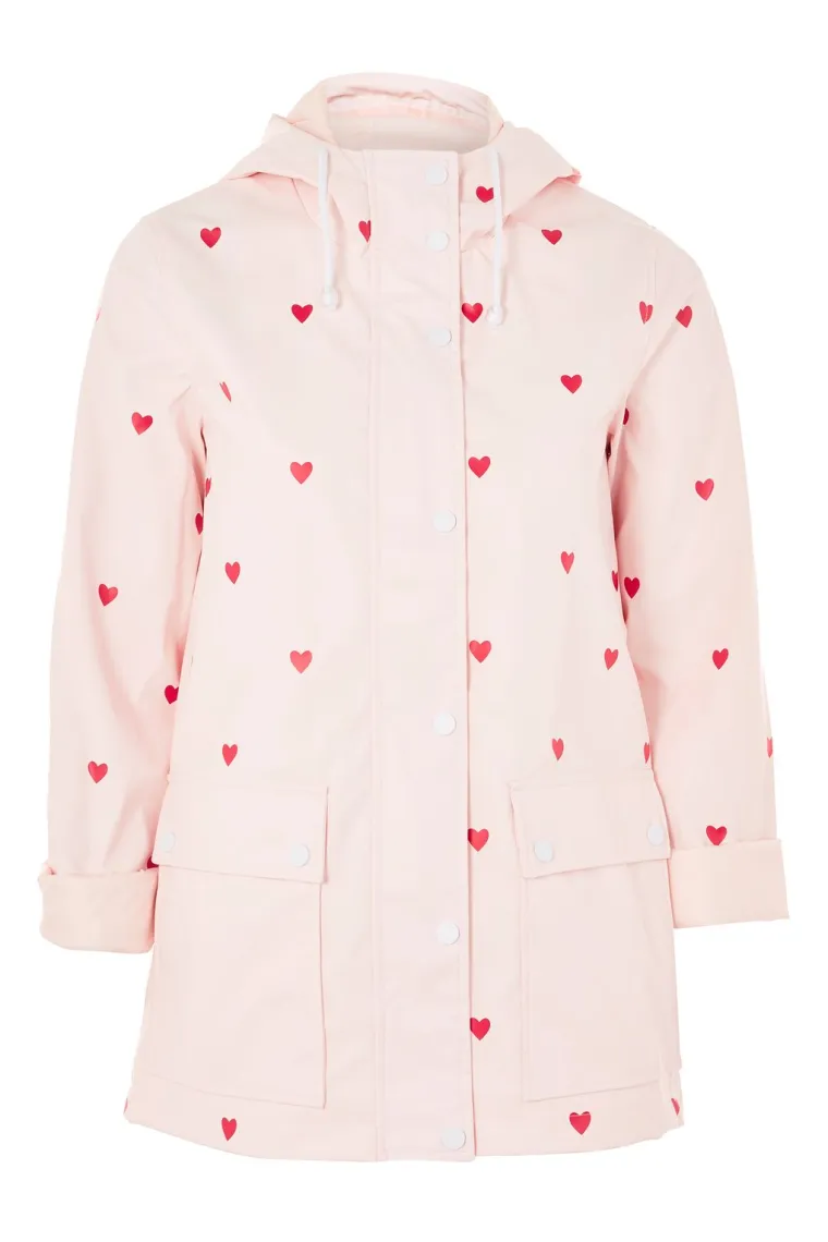 Kraća kabanica s motivima srca, Topshop, 466,54 kuna