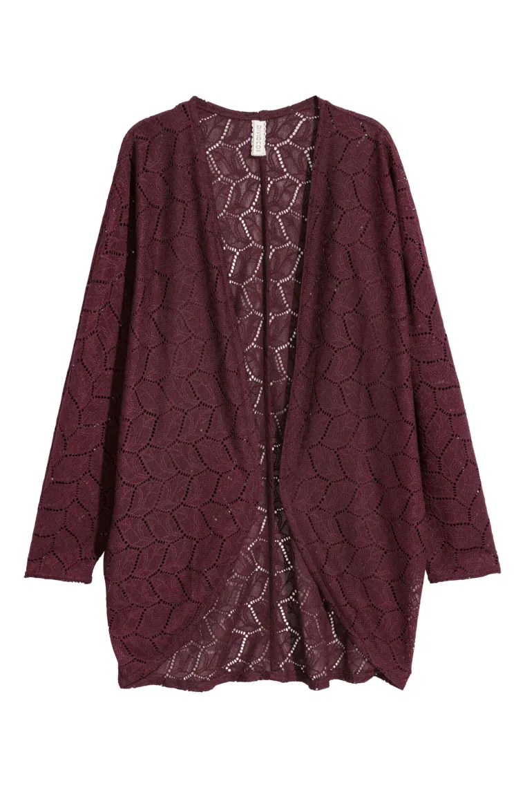 'Čipkasti' dugi kardigan, H&amp;M, 150,13 kuna