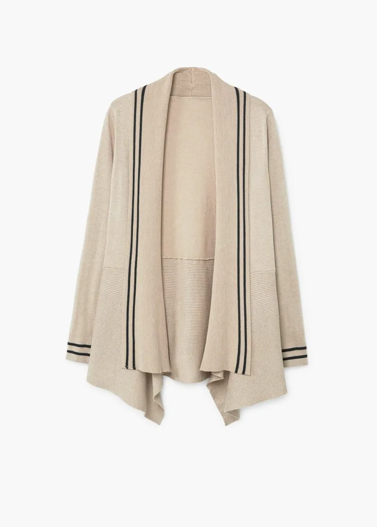Kardigan s crtama na rubovima, Mango, 299,90 kuna
