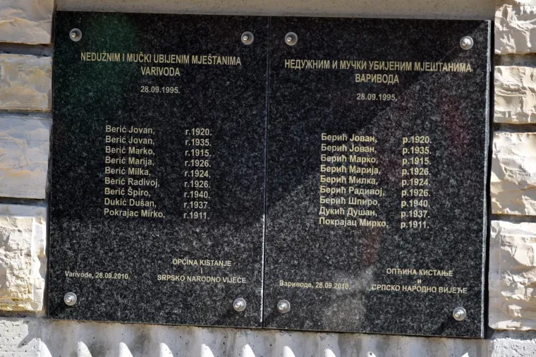 U Varivodama održana komemoracija u spomenna srpske civile ubijene nakon Oluje