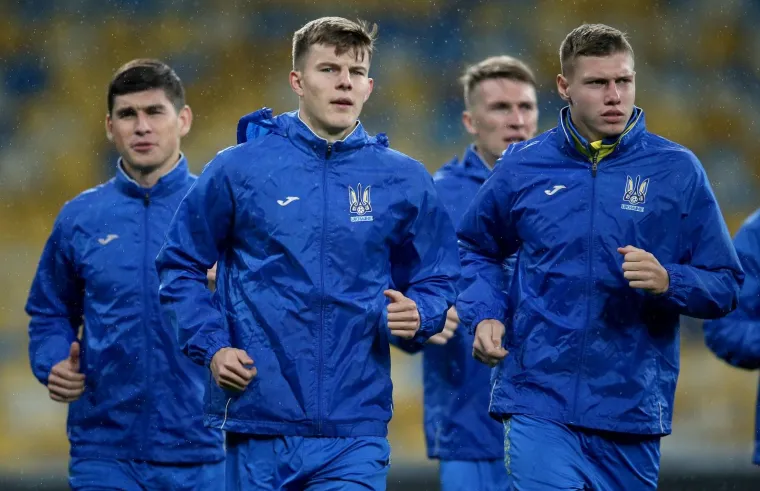 Trening ukrajinske nogometne reprezentacije uoči sutrašnje kvalifikacijske utakmice za SP 2018. protiv Hrvatske.