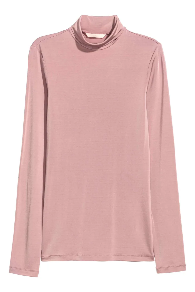 Pink dolčevita uz tijelo, H&amp;M, 88,94 kune