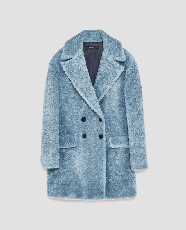 Vuneni kaput s preklopom, Zara, 549,90 kuna