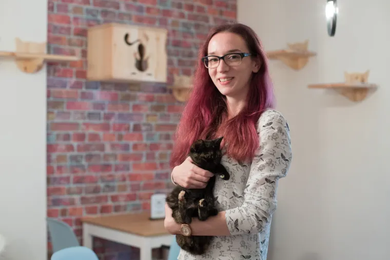 U Zagrebu otvoren prvi hrvatski Cat caffe: posjetitelji će moći popiti kavu u dru&scaron;tvu mačaka