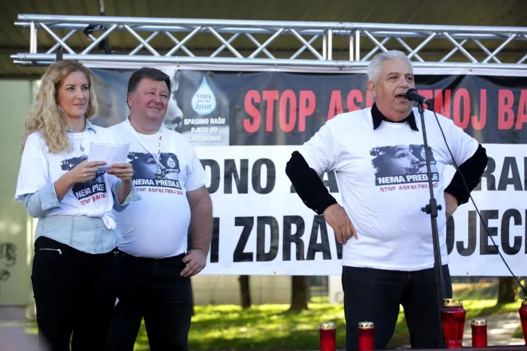 Prosvjed protiv asfaltne baze u Donjoj Lomnici