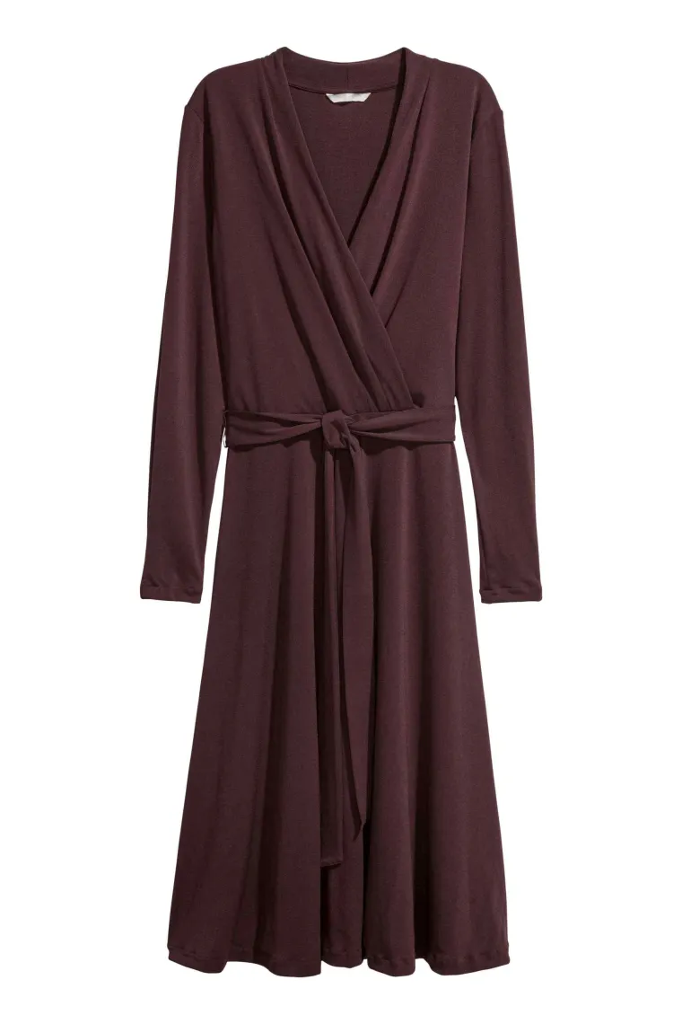 Midi haljina na vezanje, H&amp;M, 225,80 kuna