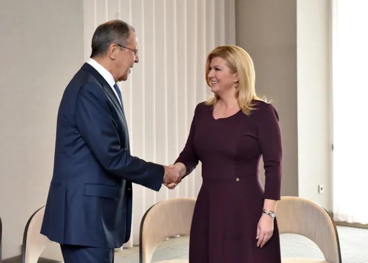 Kolinda Grabar Kitarović u Moskvi: predsjednica se sastala sa Sergejem Lavrovom