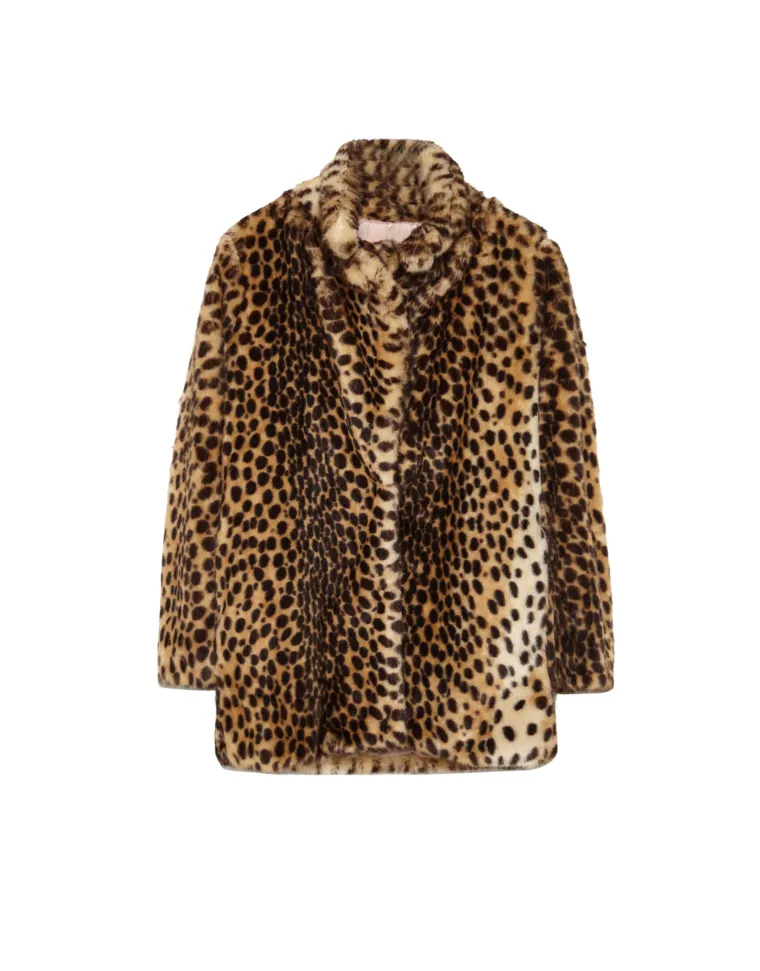 Bundica od umjetnog krzna leopard printa, Pull&amp;Bear, 499,90 kuna