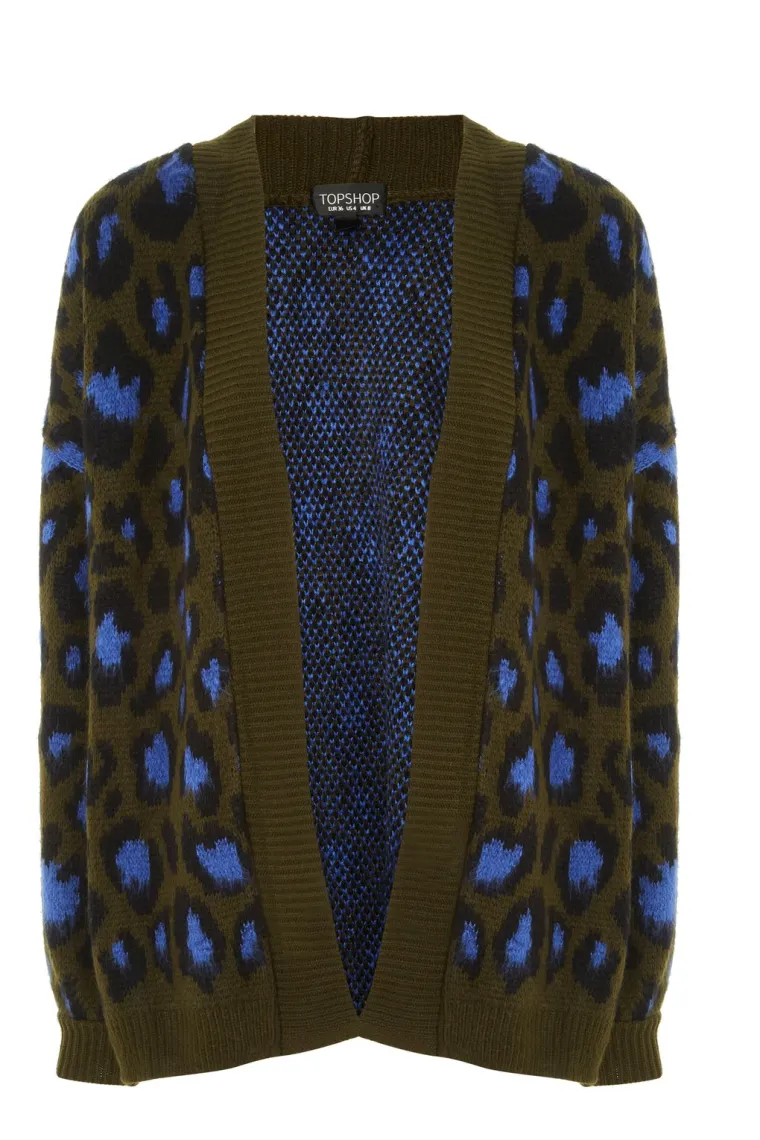 Maslinasto zelena vesta leopard printa, Topshop, 329,16 kuna