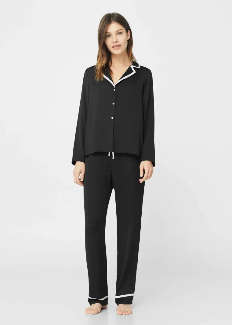 Gornji dio pidžame, Mango, 149,90 kuna; Donji dio pidžame, Mango, 149,90 kuna