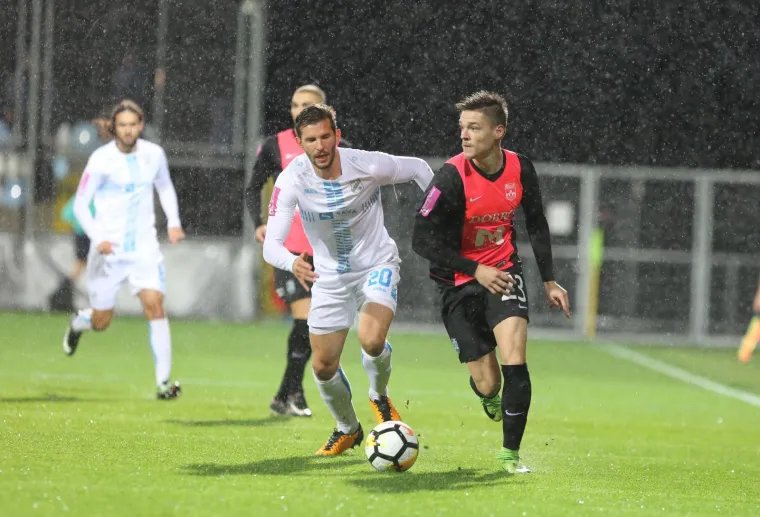 22.10..2017., Rijeka- Hrvatski Telekom Prva liga, 13. kolo, HNK Rijeka - Osijek S.D.D. Alexander Gorgon, Alen Grgic. Photo: Goran Kovacic/PIXSELL