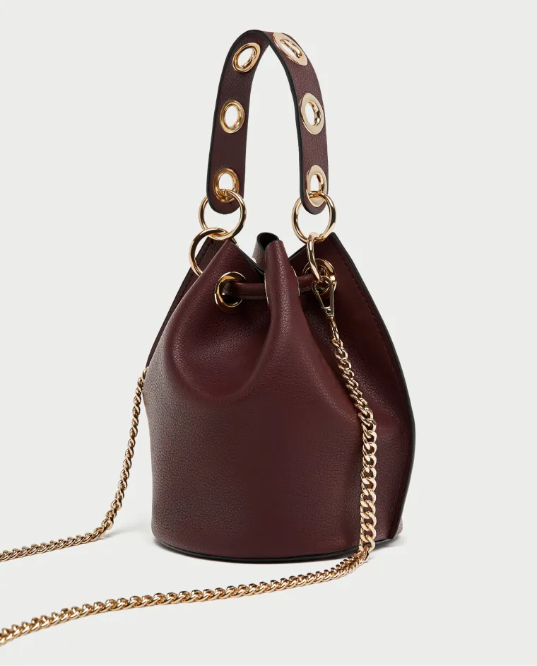 Mini vrećasta torbica s obručima, Zara, 179,90 kuna