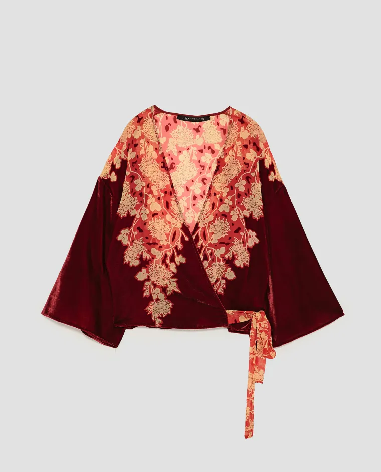 Kimono na vezanje s uzorkom, Zara, 299,90 kuna