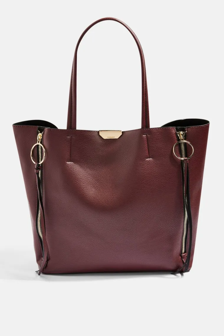 Velika torba sa zatvaračima na svakoj strani, Topshop, 218,75 kuna