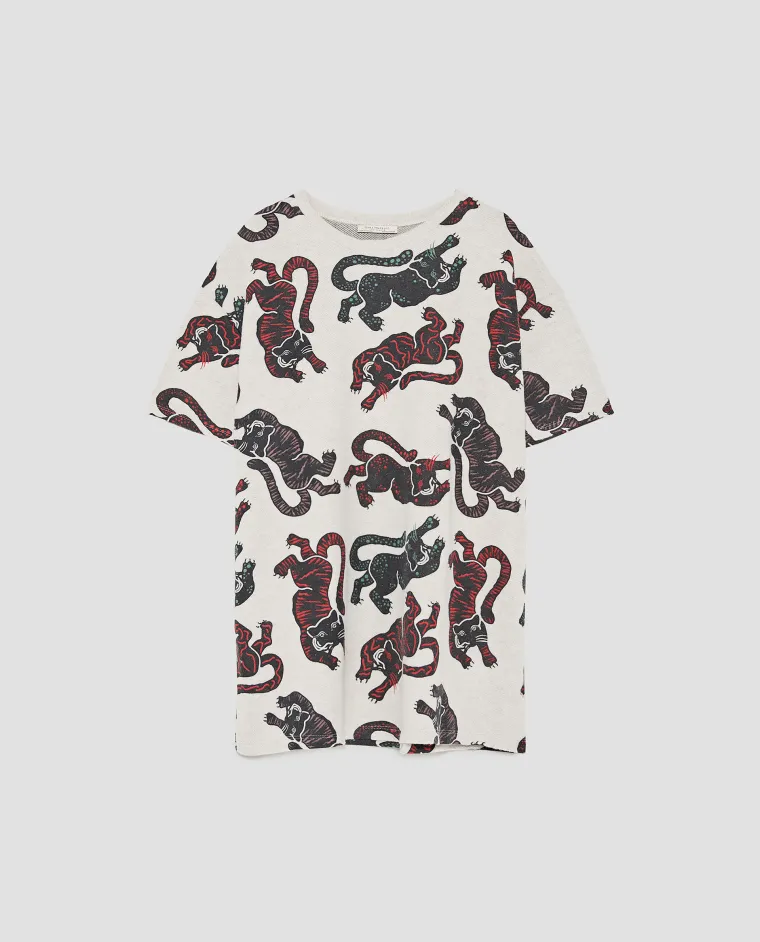 Majica s motivima divljih mačaka, Zara, 119,90 kuna