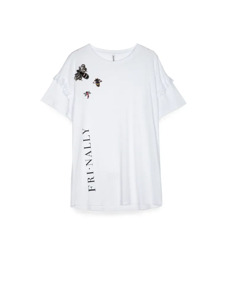 Majica s aplikacijama buba i volančićima na rukavima, Stradivarius, 99,90 kuna