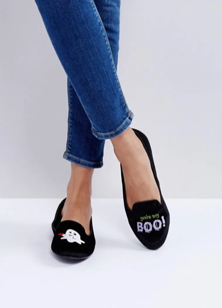 Balerinke s natpisom Boo! i motivom duha, Asos, 126,67 kuna