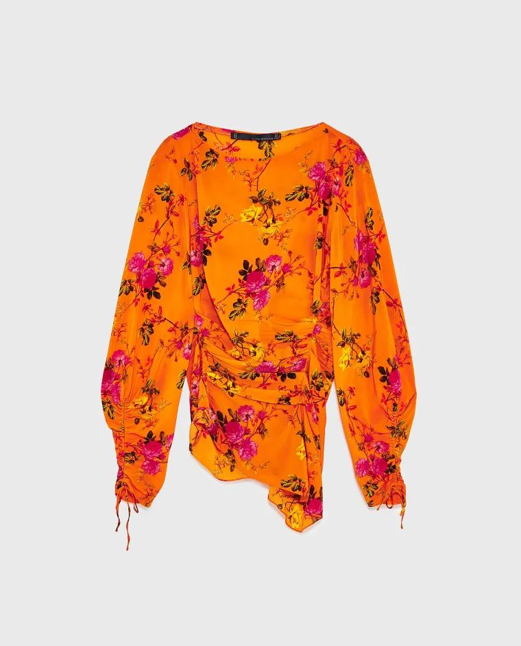 Nabrani top sa cvjetnim uzorkom, Zara, 399,90 kuna