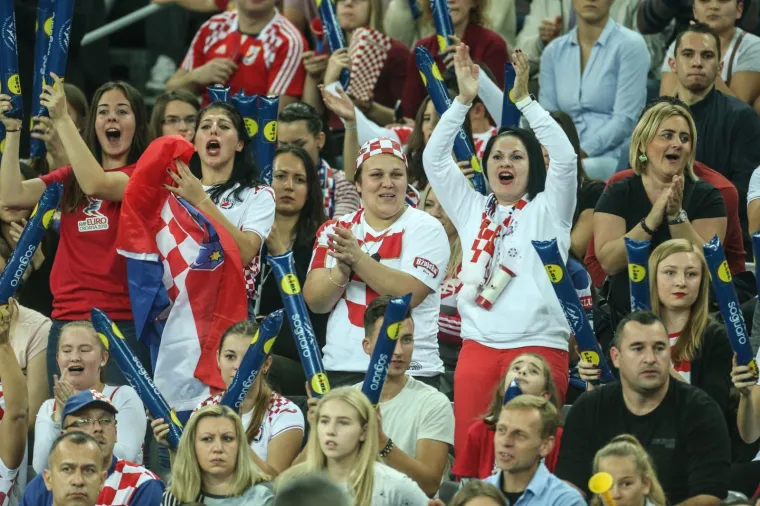 Arena Zagreb - prijateljska rukometna utakmica Hrvatska - Slovenija
