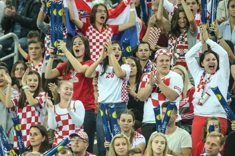 Arena Zagreb - prijateljska rukometna utakmica Hrvatska - Slovenija