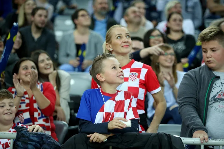 Arena Zagreb - prijateljska rukometna utakmica Hrvatska - Slovenija
