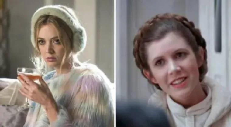 Billie Lourd i Carrie Fisher s 23.