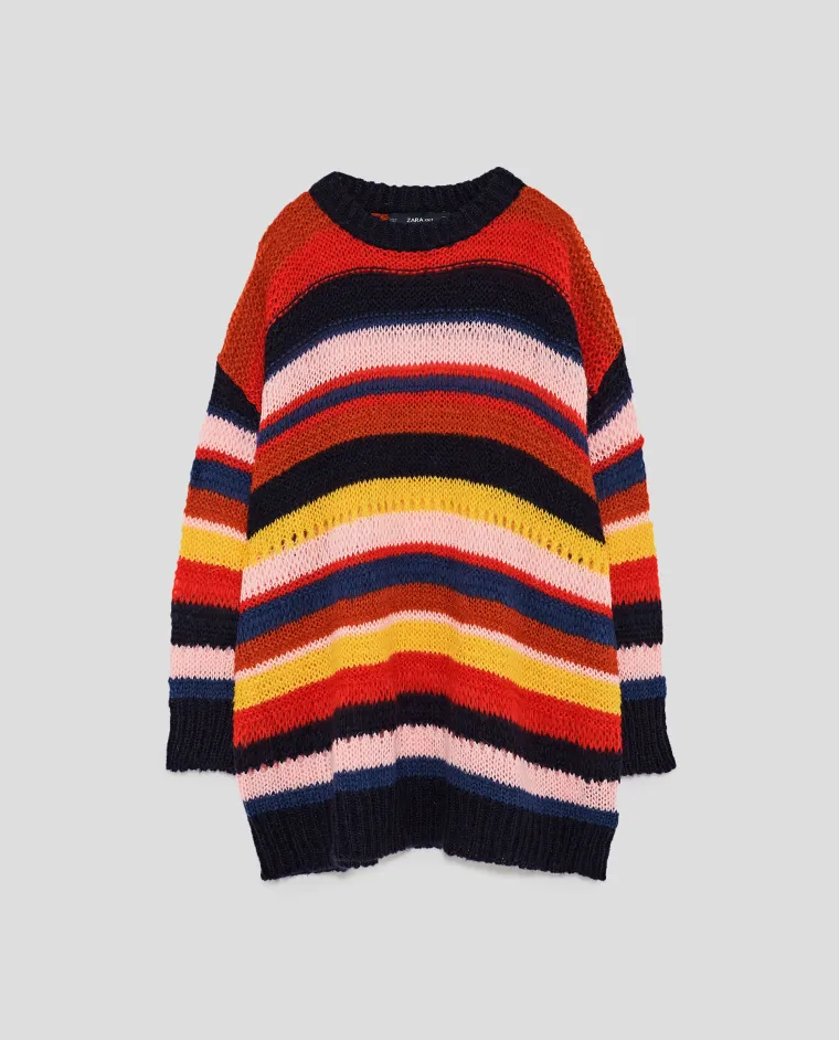 Prugasti oversized pulover u više boja, Zara, 279,90 kuna