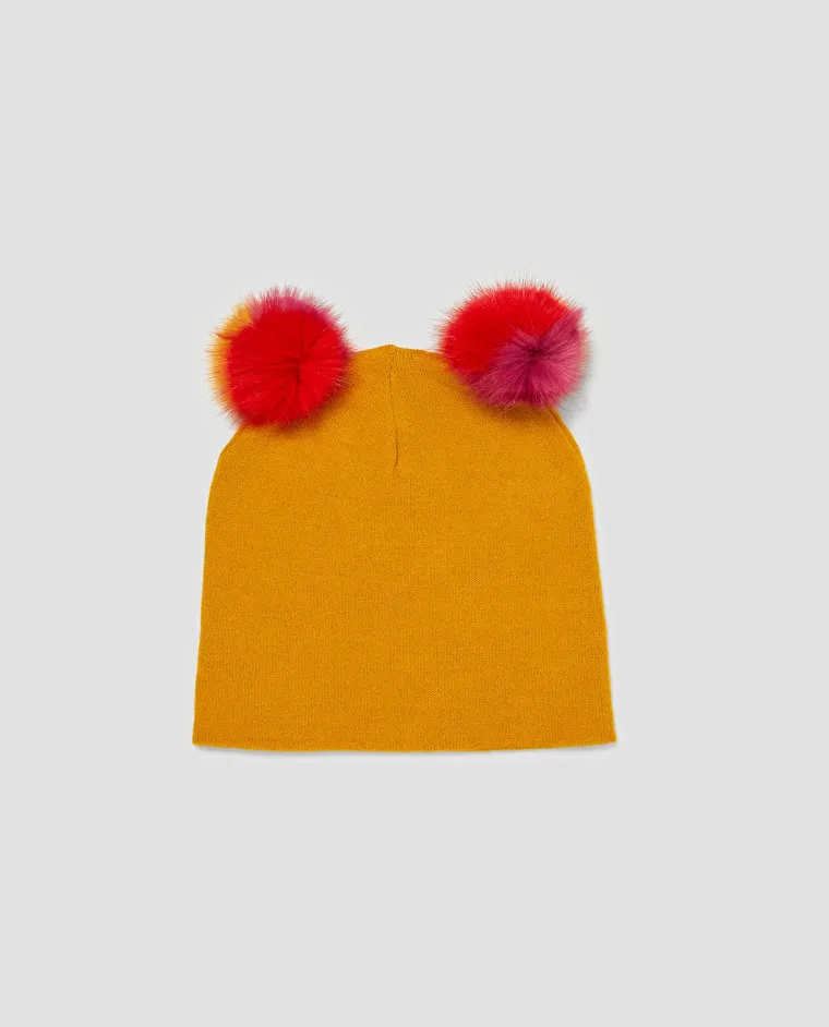 Beanie kapa s pomponima, Zara, 79,90 kuna