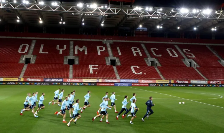 Trening hrvatske nogometne reprezentacije na stadionu Georgios Karaiskakis, uoči sutra&scaron;nje kvalifikacijske utakmice za SP 2018. protiv Grčke.