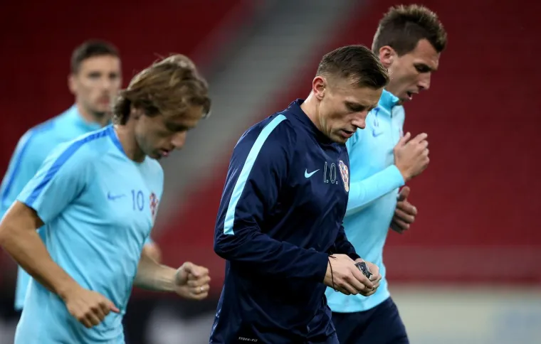 Trening hrvatske nogometne reprezentacije na stadionu Georgios Karaiskakis, uoči sutra&scaron;nje kvalifikacijske utakmice za SP 2018. protiv Grčke.