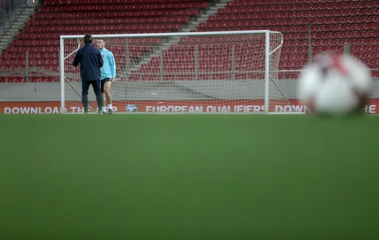 Trening hrvatske nogometne reprezentacije na stadionu Georgios Karaiskakis, uoči sutra&scaron;nje kvalifikacijske utakmice za SP 2018. protiv Grčke.