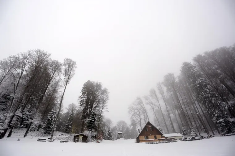 SNJEŽNI POKRIVAČ ZABIJELIO SLJEME: Od ranog jutra pada snijeg, pogledajte čarobne prizore na Medvednici
