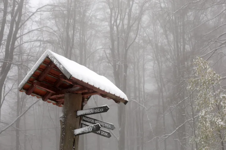 SNJEŽNI POKRIVAČ ZABIJELIO SLJEME: Od ranog jutra pada snijeg, pogledajte čarobne prizore na Medvednici