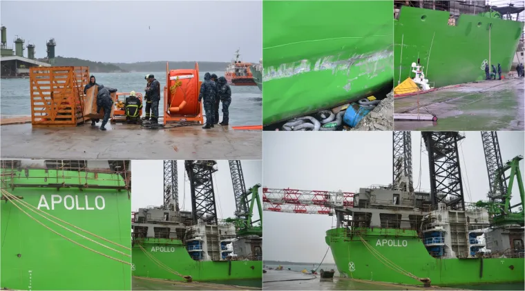 Orkanski udari bure otrgnuli s veza brod u pulskom Uljaniku: nakon sudara s drugim brodom u moru se stvorila naftna mrlja