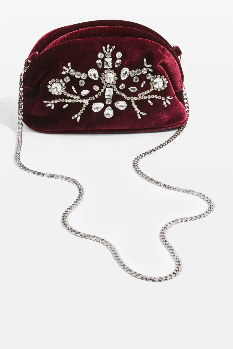 Bar&scaron;unasta torbica s kristalićama, Topshop, 230,64 kune