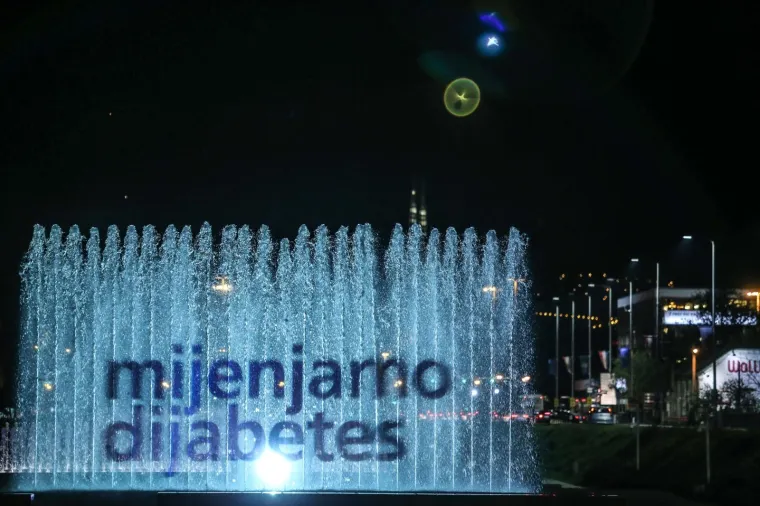 NOVO RUHO ZAGREBAČKIH FONTANA: Povodom svjetskog dana dijabetesa zasjale plavim tonovima