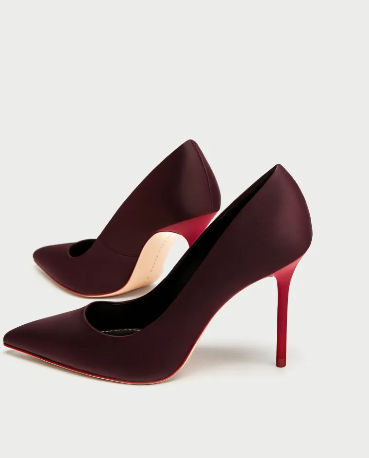 Satenske salonke s kontrastnom potpeticom, Zara, 299,90 kuna