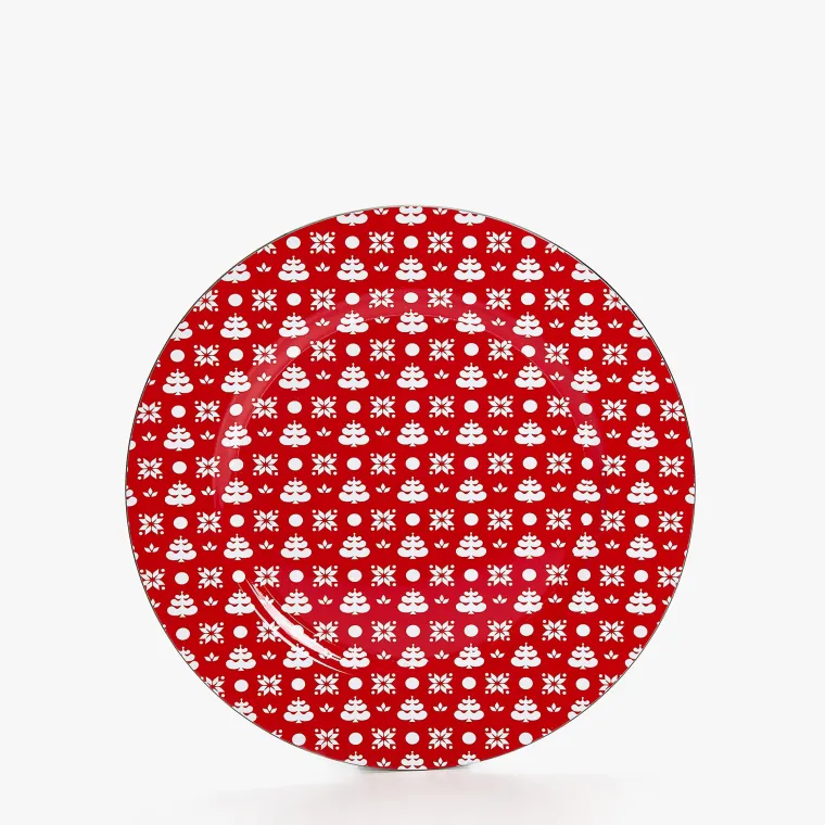 Donji tanjur s božićnim motivima, Zara Home, 49,00 kuna