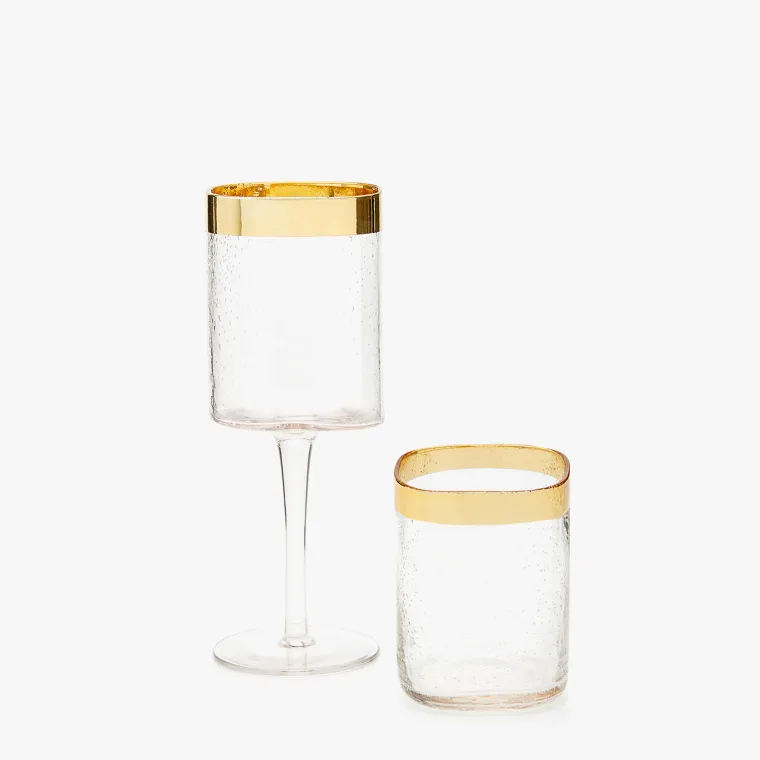 Staklenina s mjehurićima, Zara Home, Čaša - 49,00 kuna, Čaša sa stalkom - 69,00 kuna