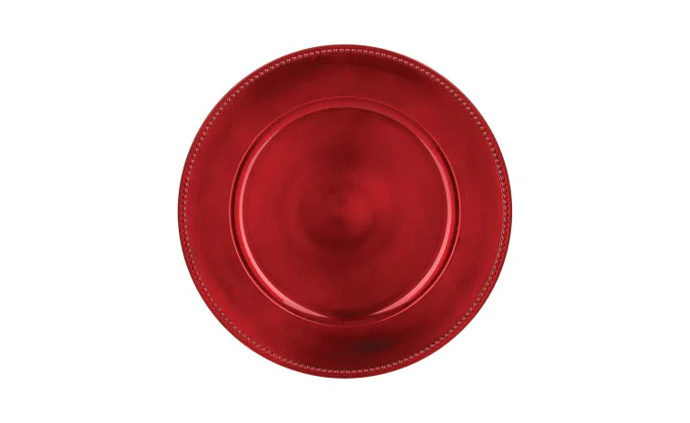 Crveni dekorativni tanjur, Emmezeta, 14,99 kuna