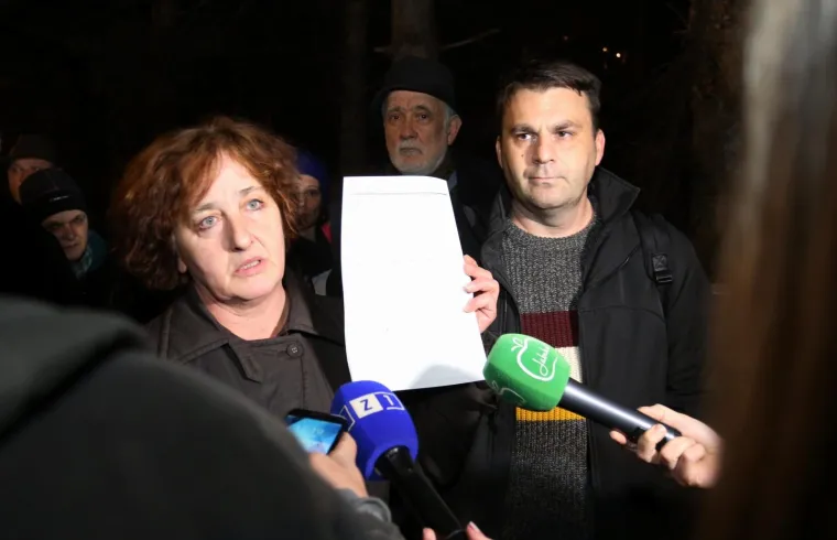 Prosvjed stanovnika Sigeta koji se protive izgradnji budućeg trgovačkog centra