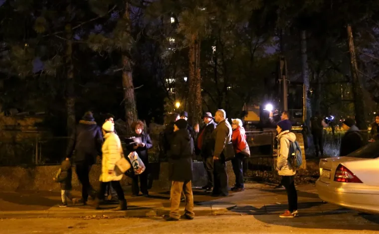 Prosvjed stanovnika Sigeta koji se protive izgradnji budućeg trgovačkog centra